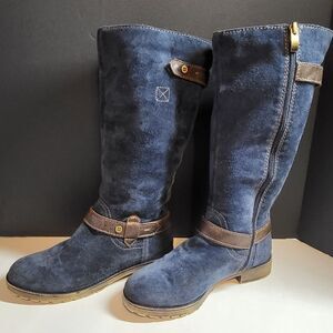 Naturilizer Blue Suede Boots